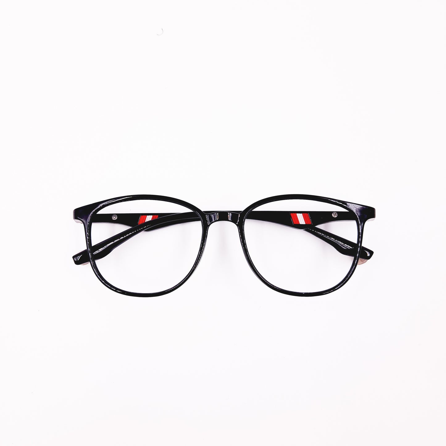Black rectangular glasses