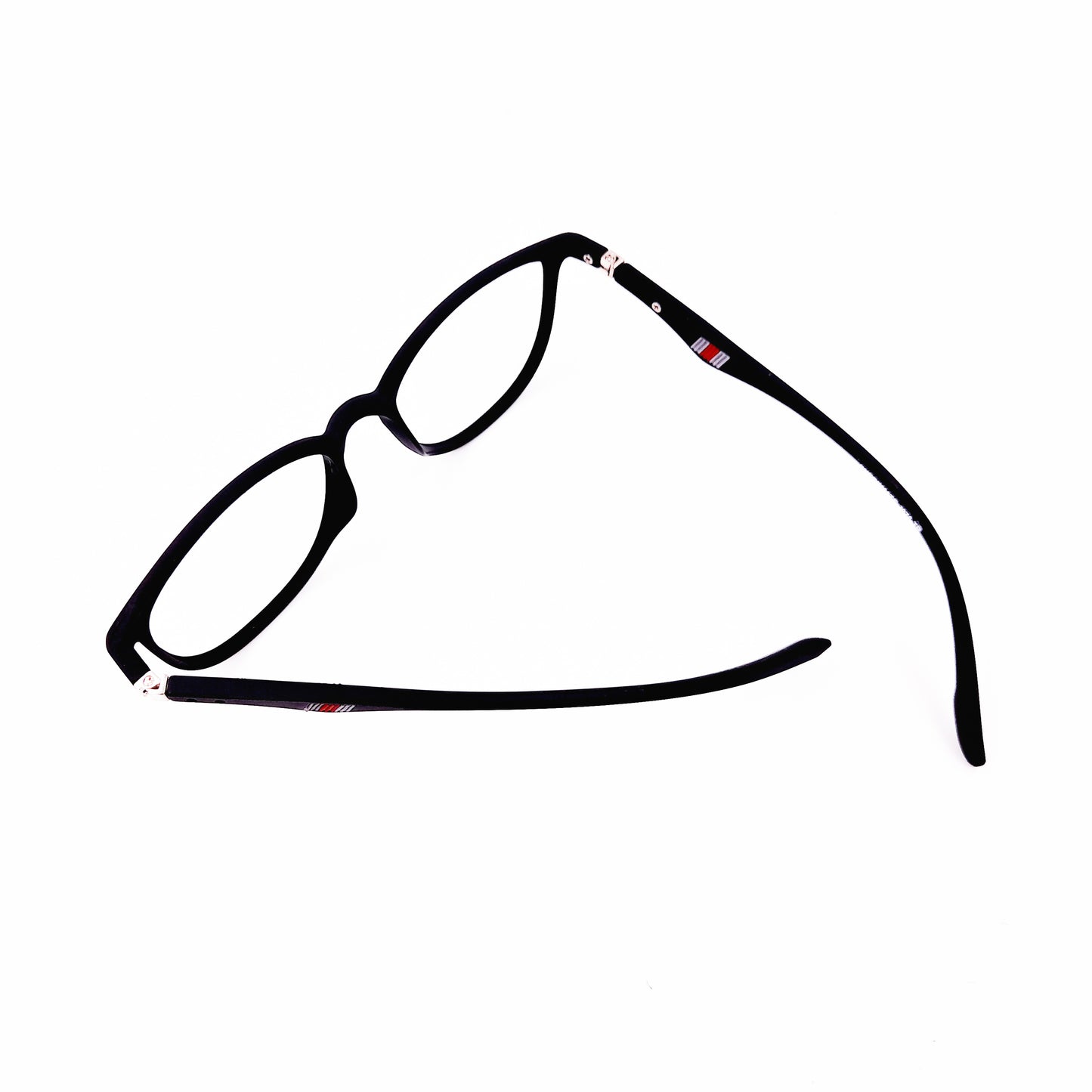 Black rectangular glasses