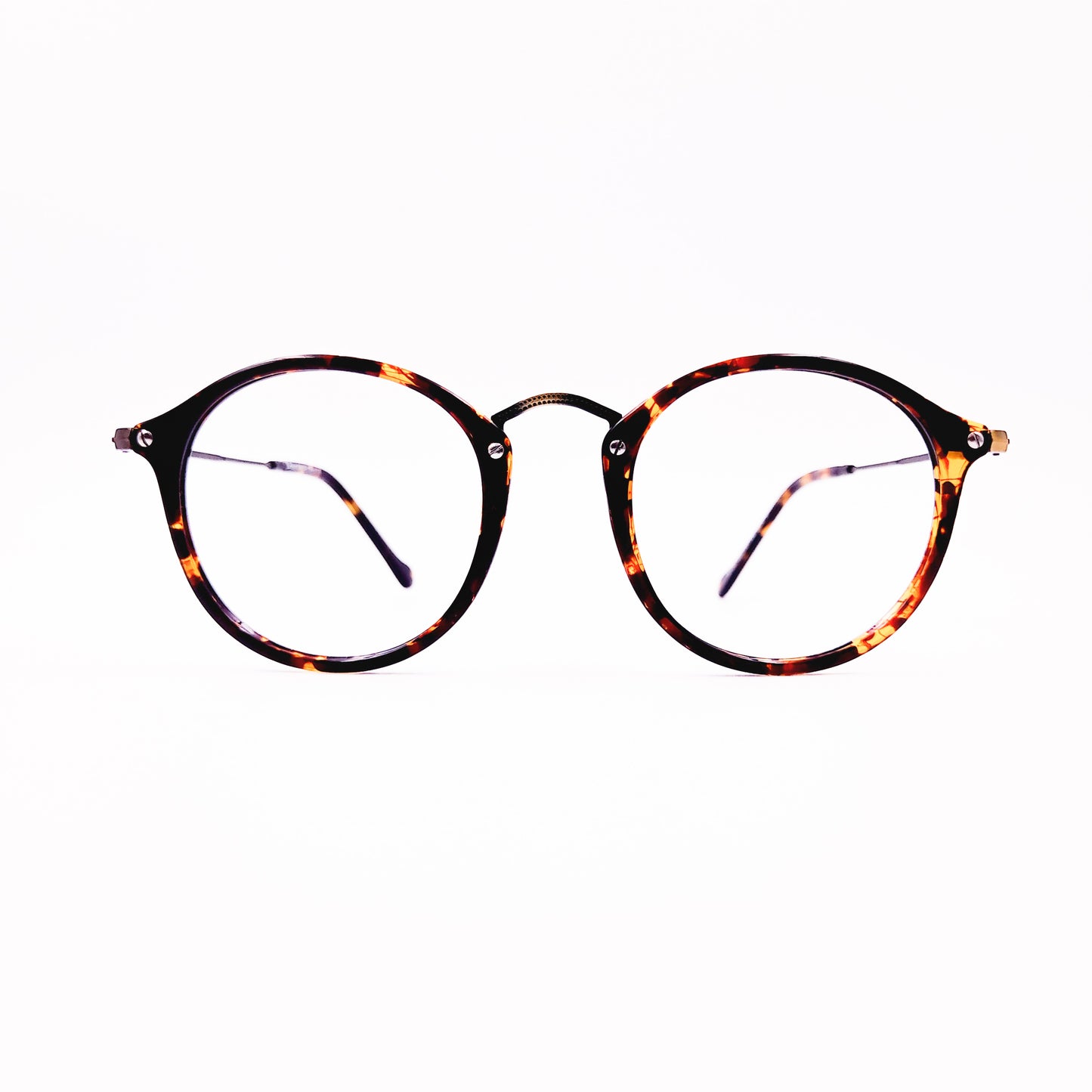 Round printed glasses