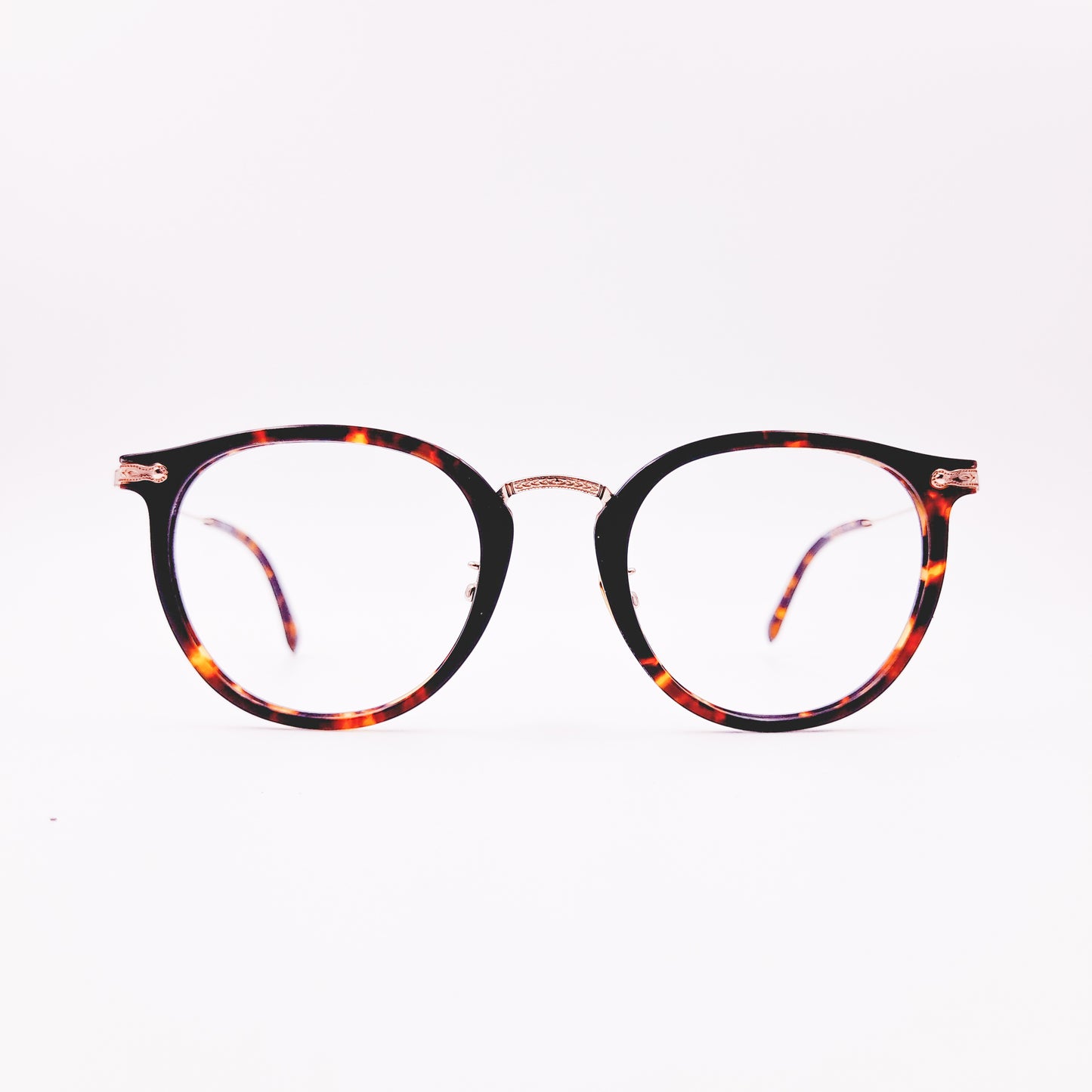 Round printed glasses