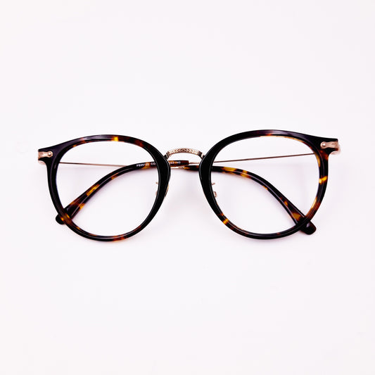 Round printed glasses