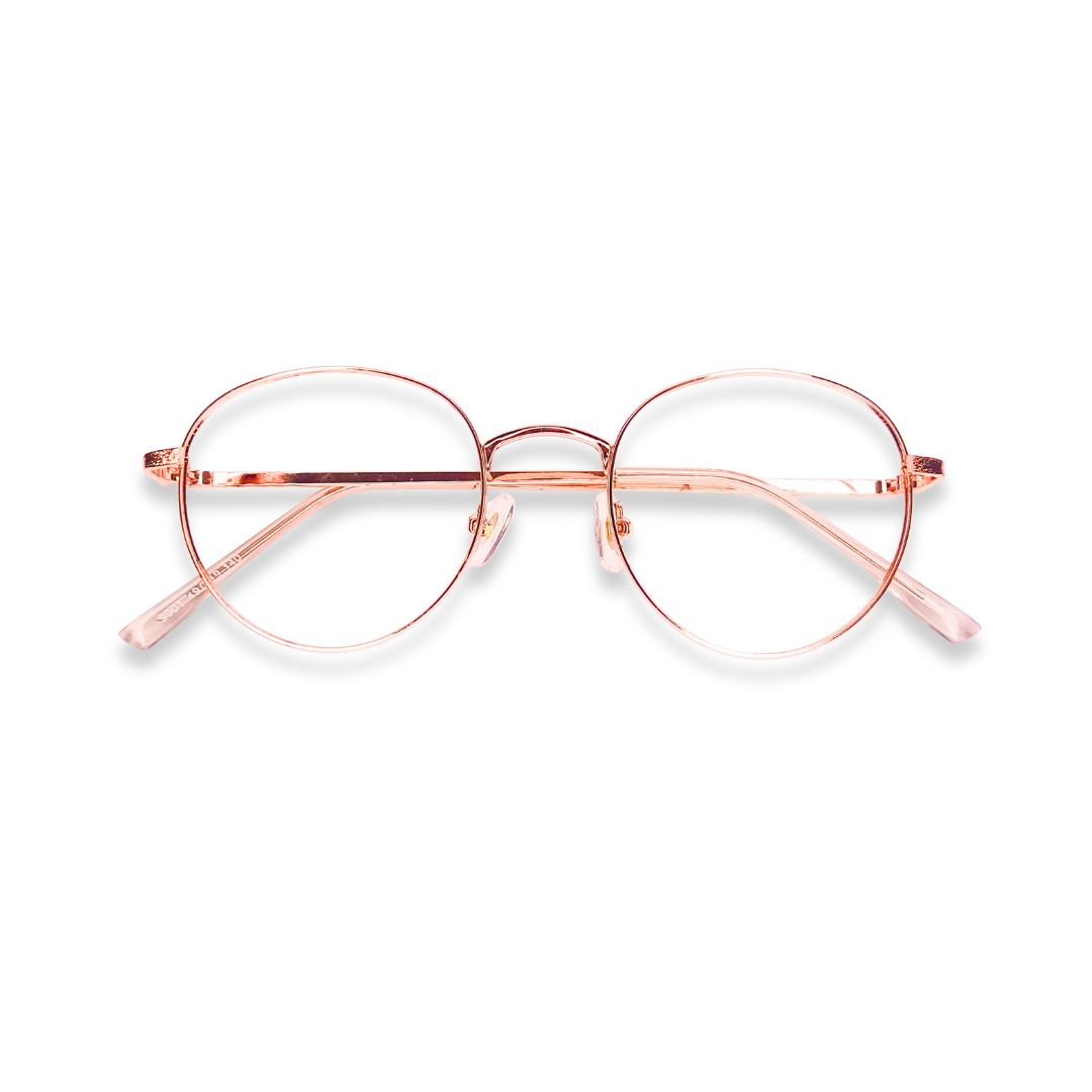 Golden metal glasses