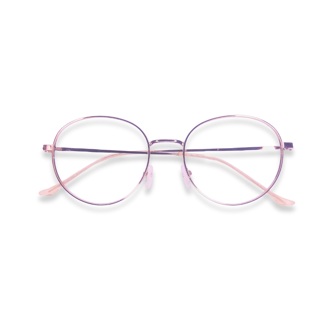 Round silver glasses