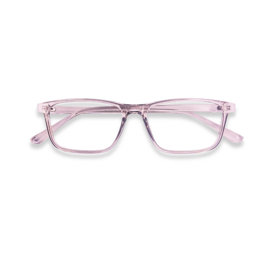 Rectangular grey glasses