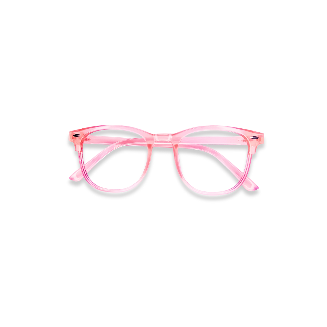 Square pink glasses