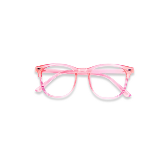 Square pink glasses