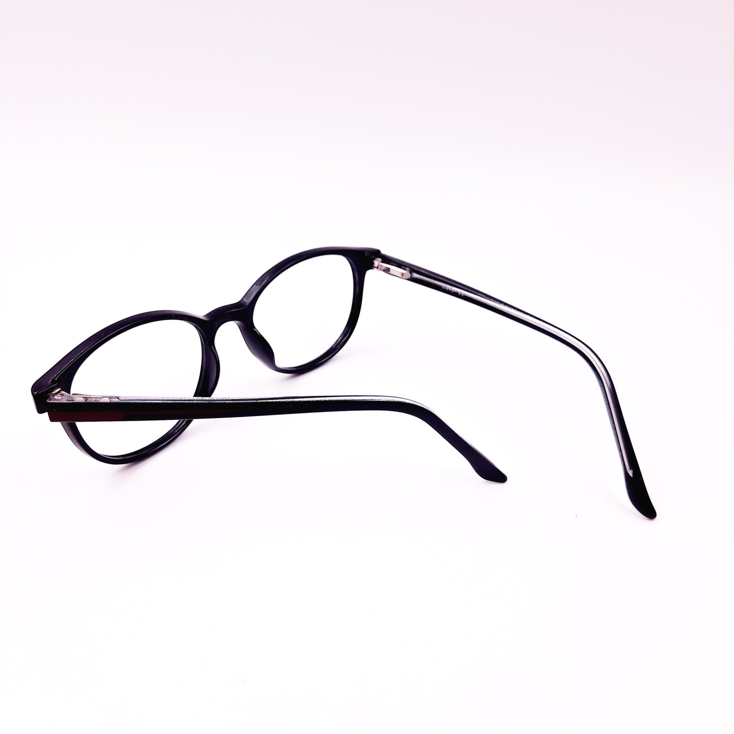 Cat eye black kids glasses