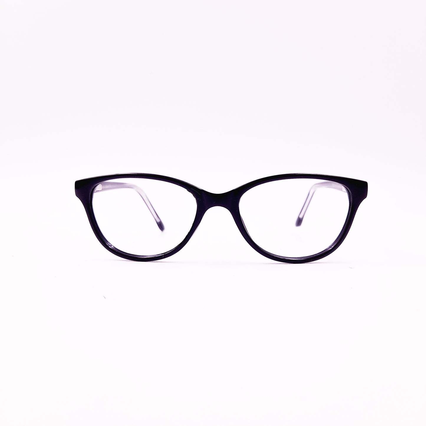 Cat eye black kids glasses