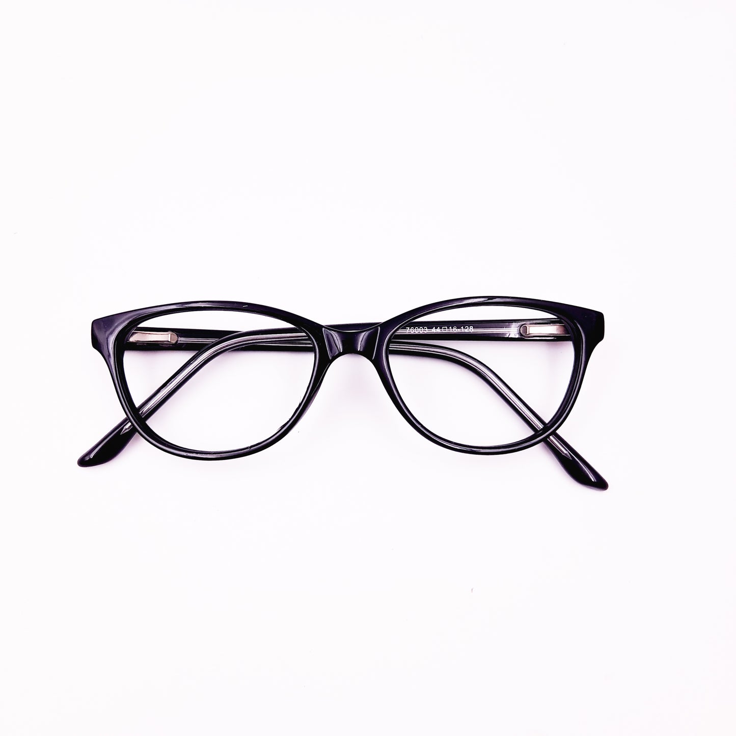 Cat eye black kids glasses