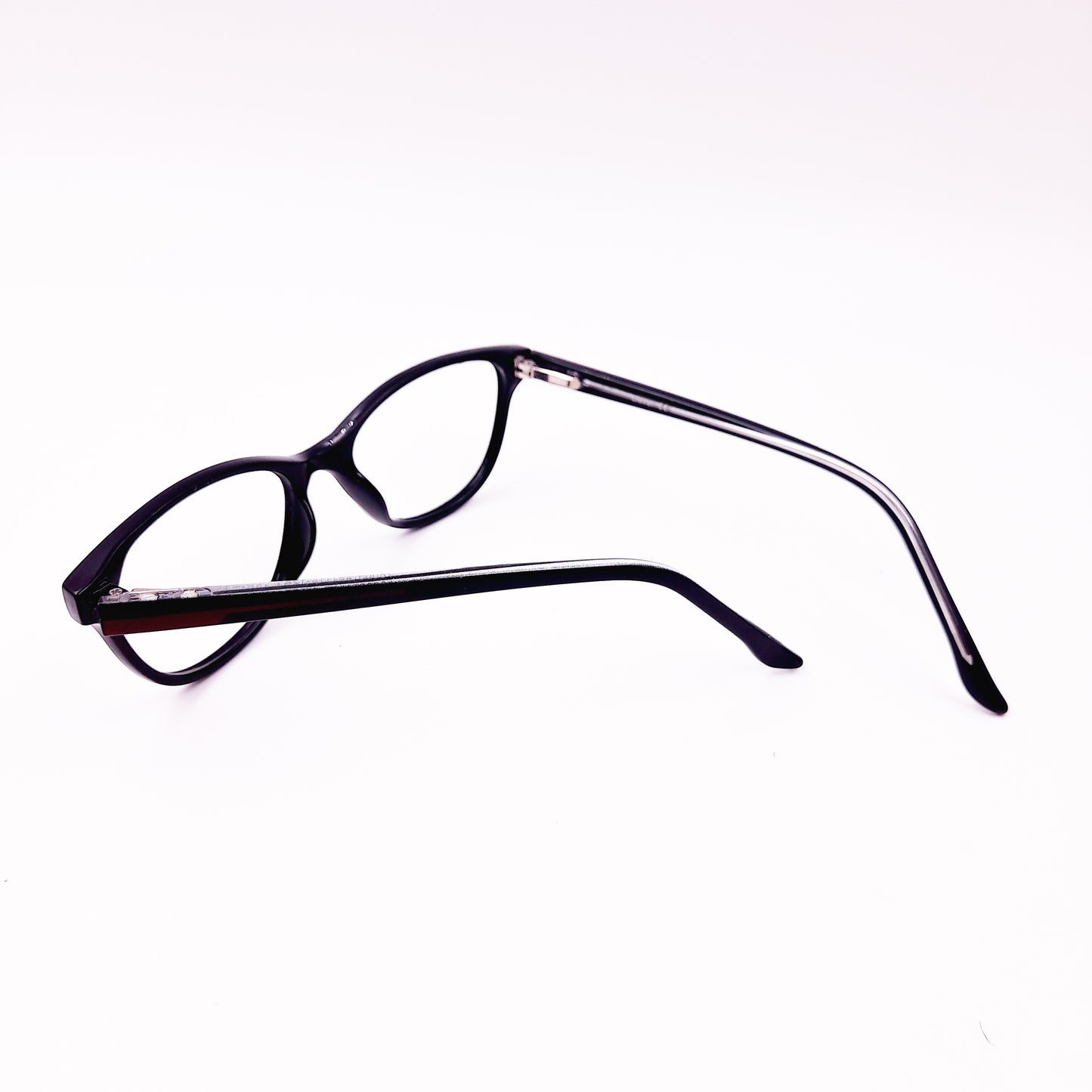 Cat eye black kids glasses